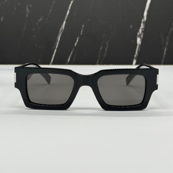 NEW SL572 001 SAINT LAURENT BLACK SQUARE SL 572 001 UNISEX SUNGLASSES - Picture 3 of 12